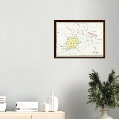 Historical city map  Test product horizontal 3 sizes
