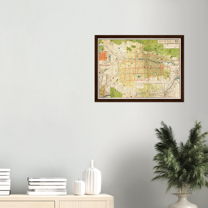 Historical city map  Test product horizontal 3 sizes