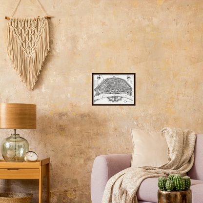 Historical city map  Test product horizontal 3 sizes