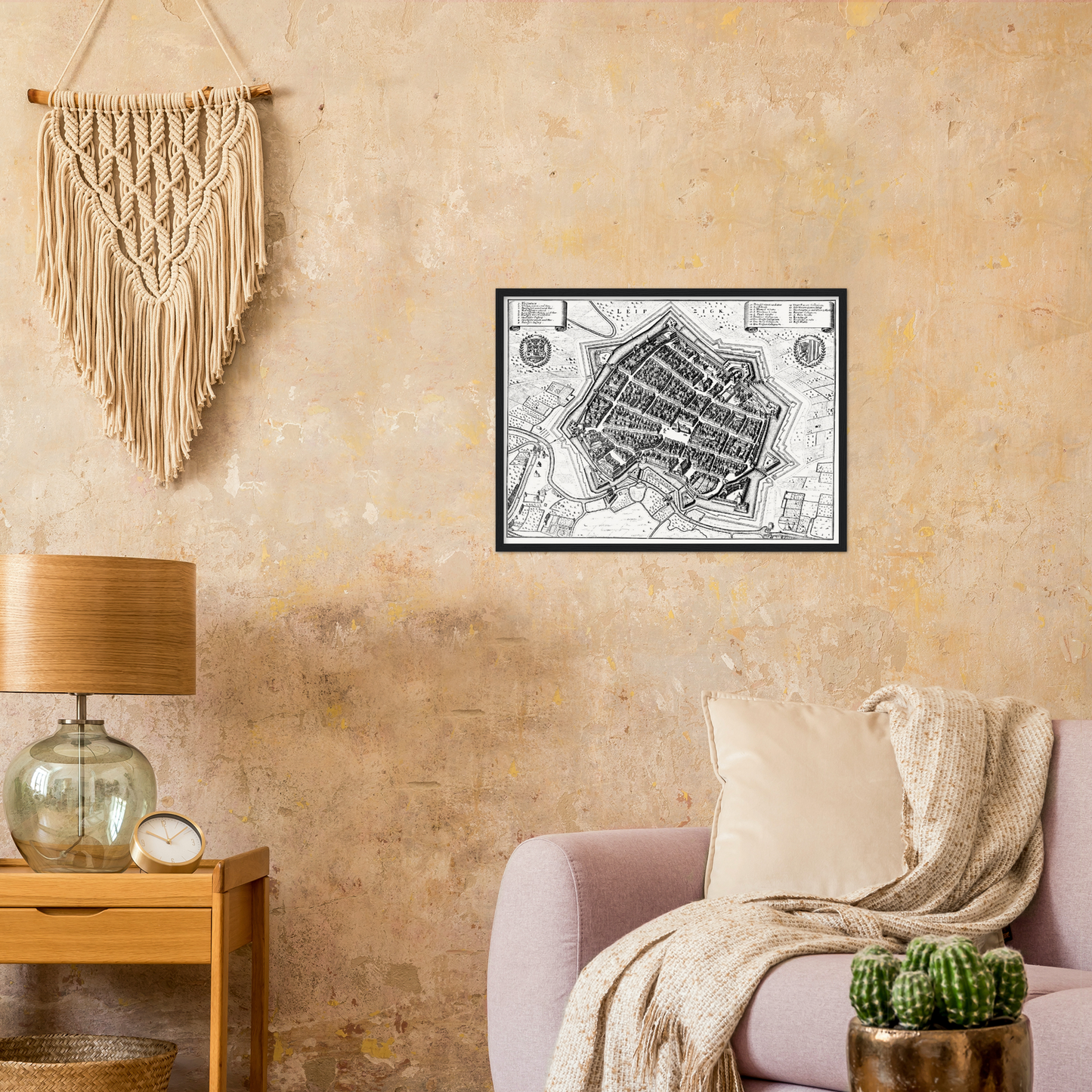 Historical city map  Test product horizontal 3 sizes