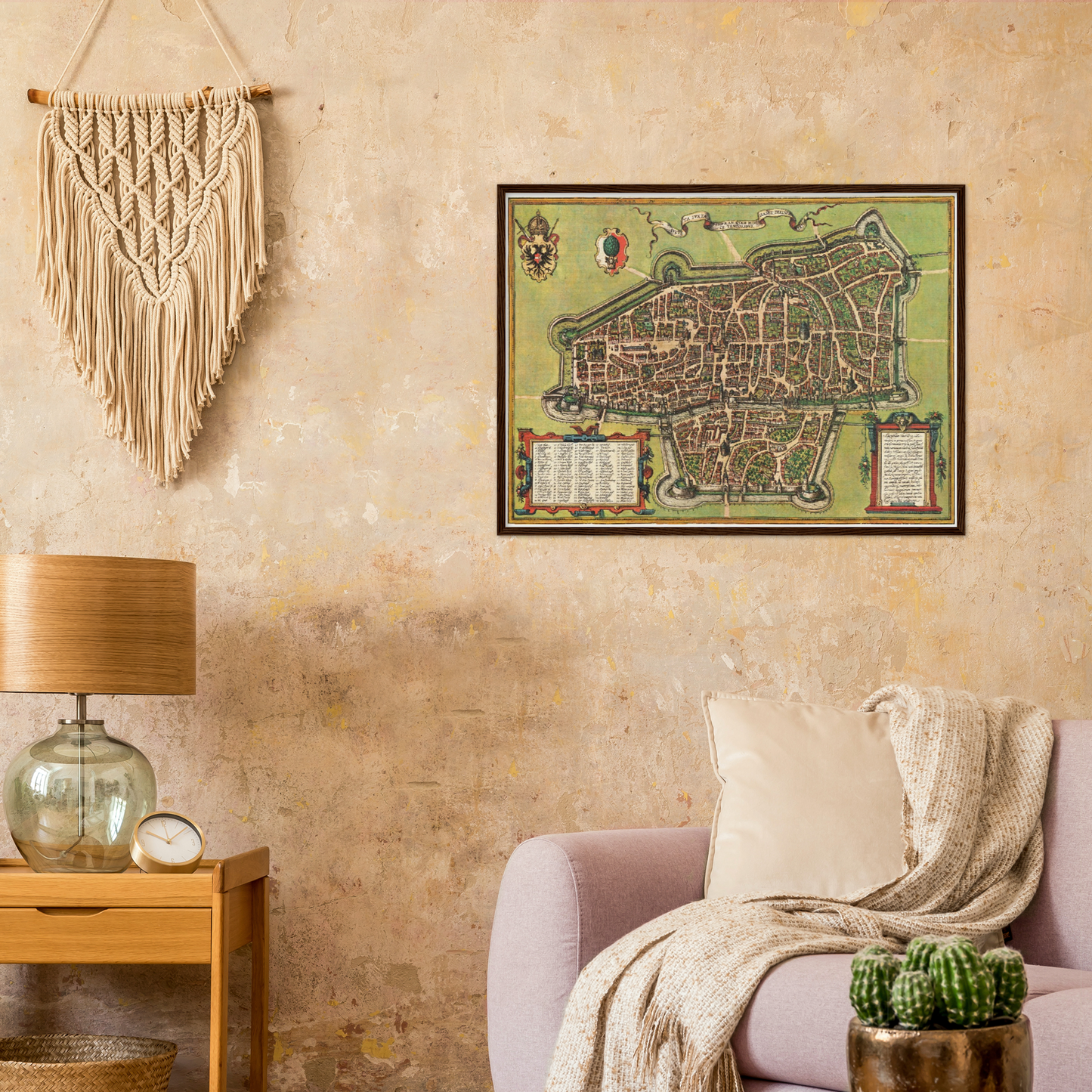 Historical city map  Test product horizontal 3 sizes