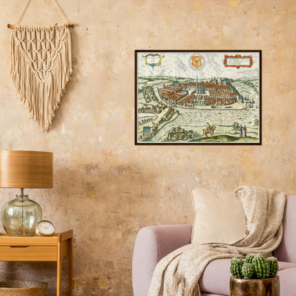 Historical city map  Test product horizontal 3 sizes