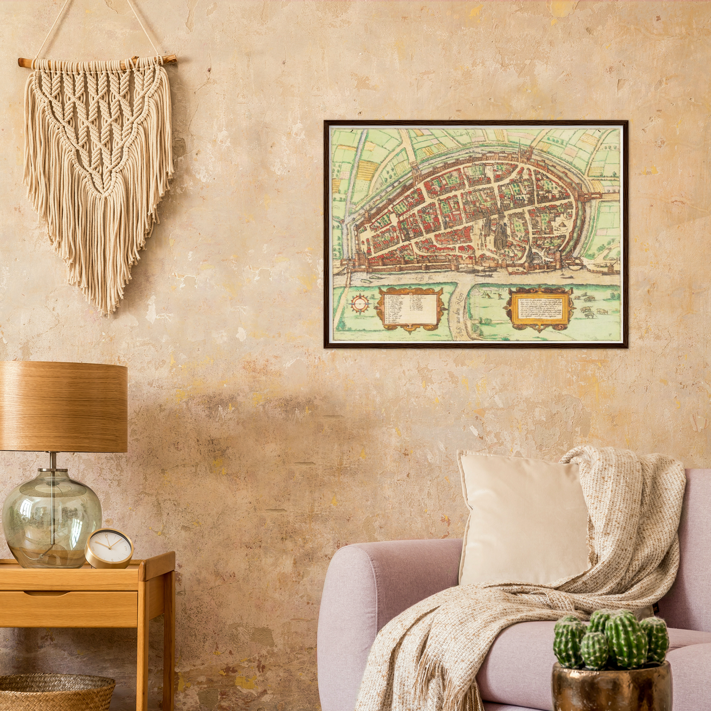 Historical city map  Test product horizontal 3 sizes