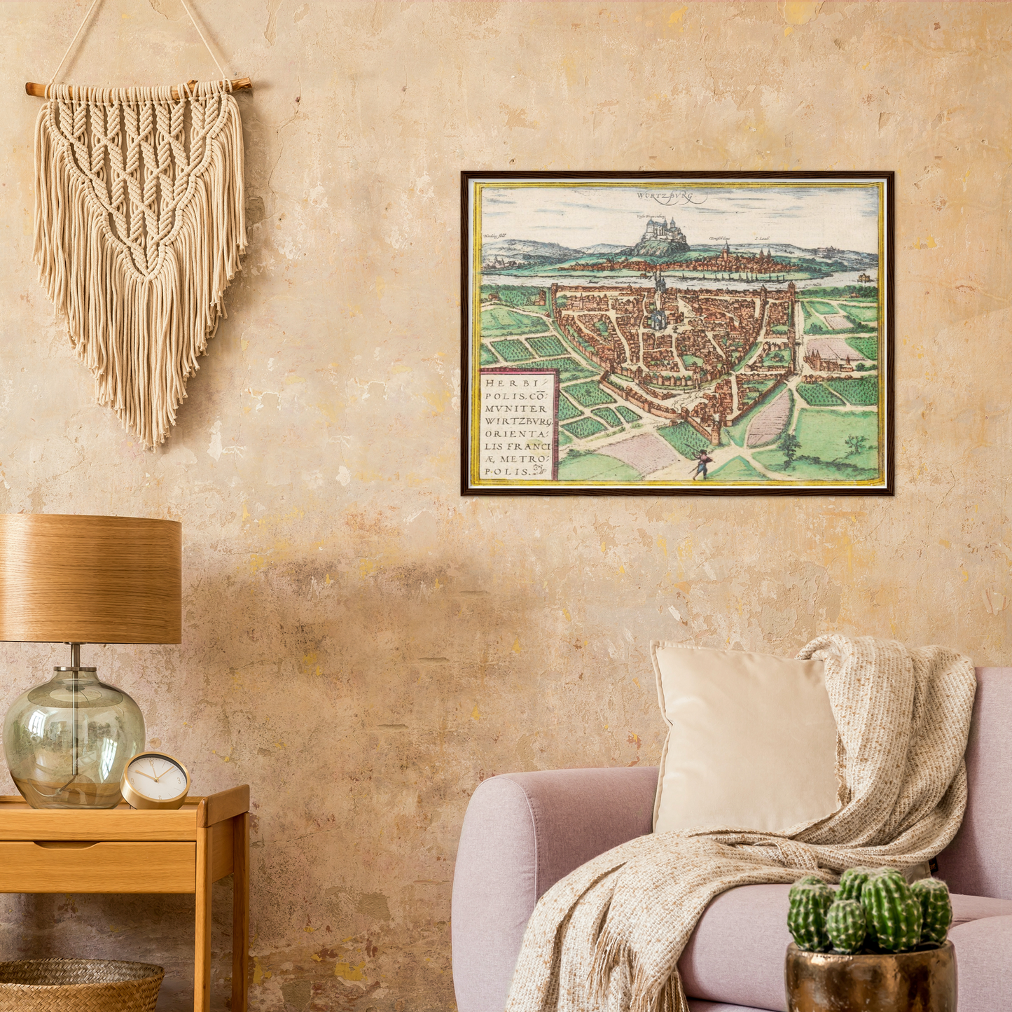 Historical city map  Test product horizontal 3 sizes