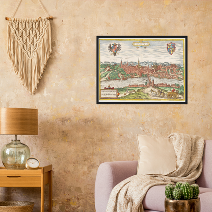 Historical city map  Test product horizontal 3 sizes