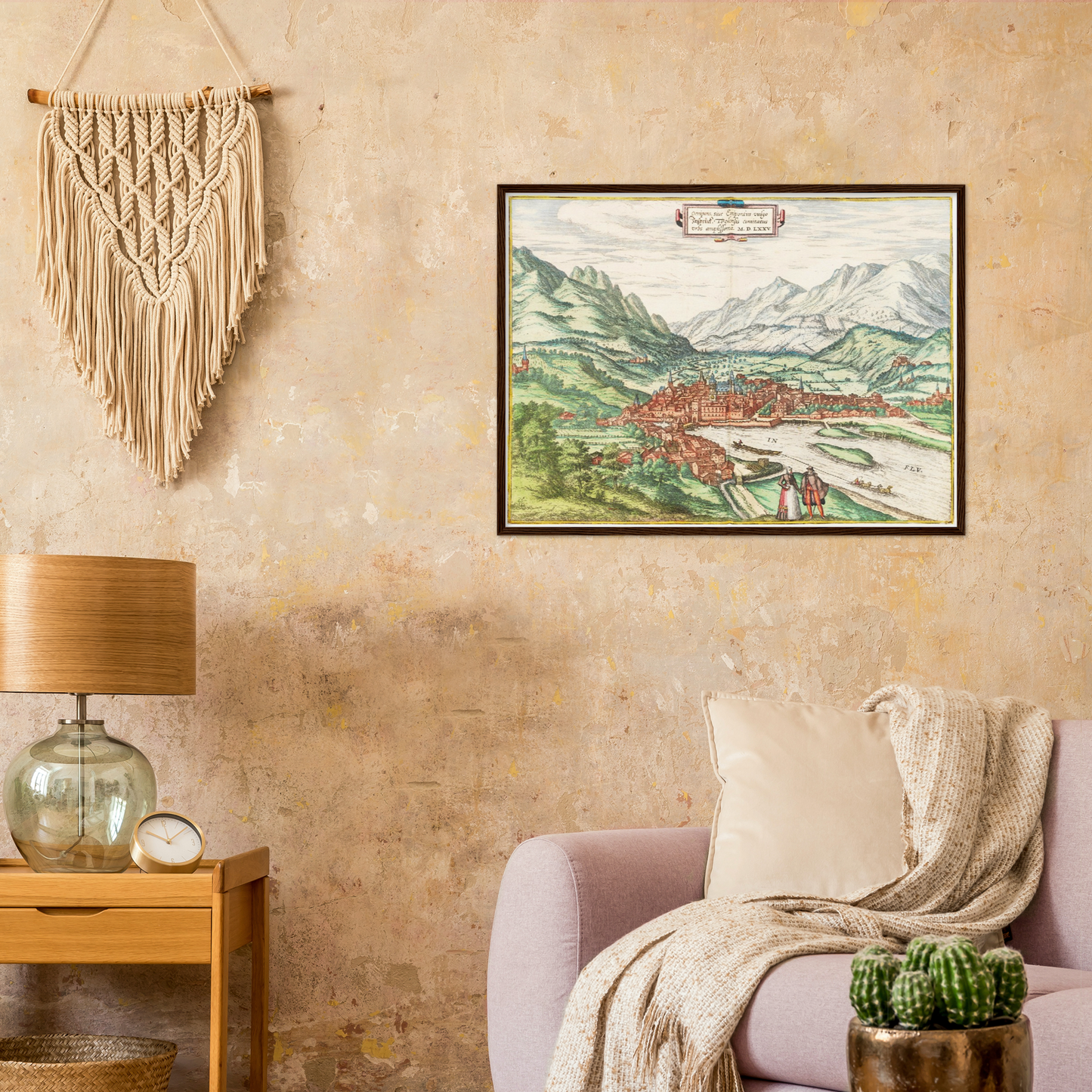 Historical city map  Test product horizontal 3 sizes