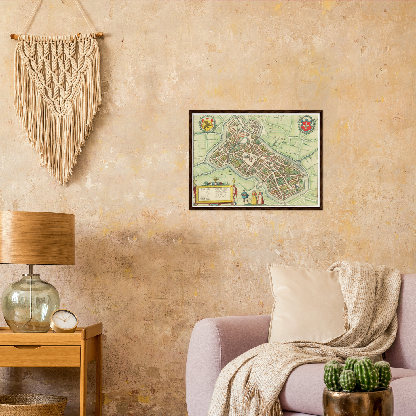 Historical city map  Test product horizontal 3 sizes