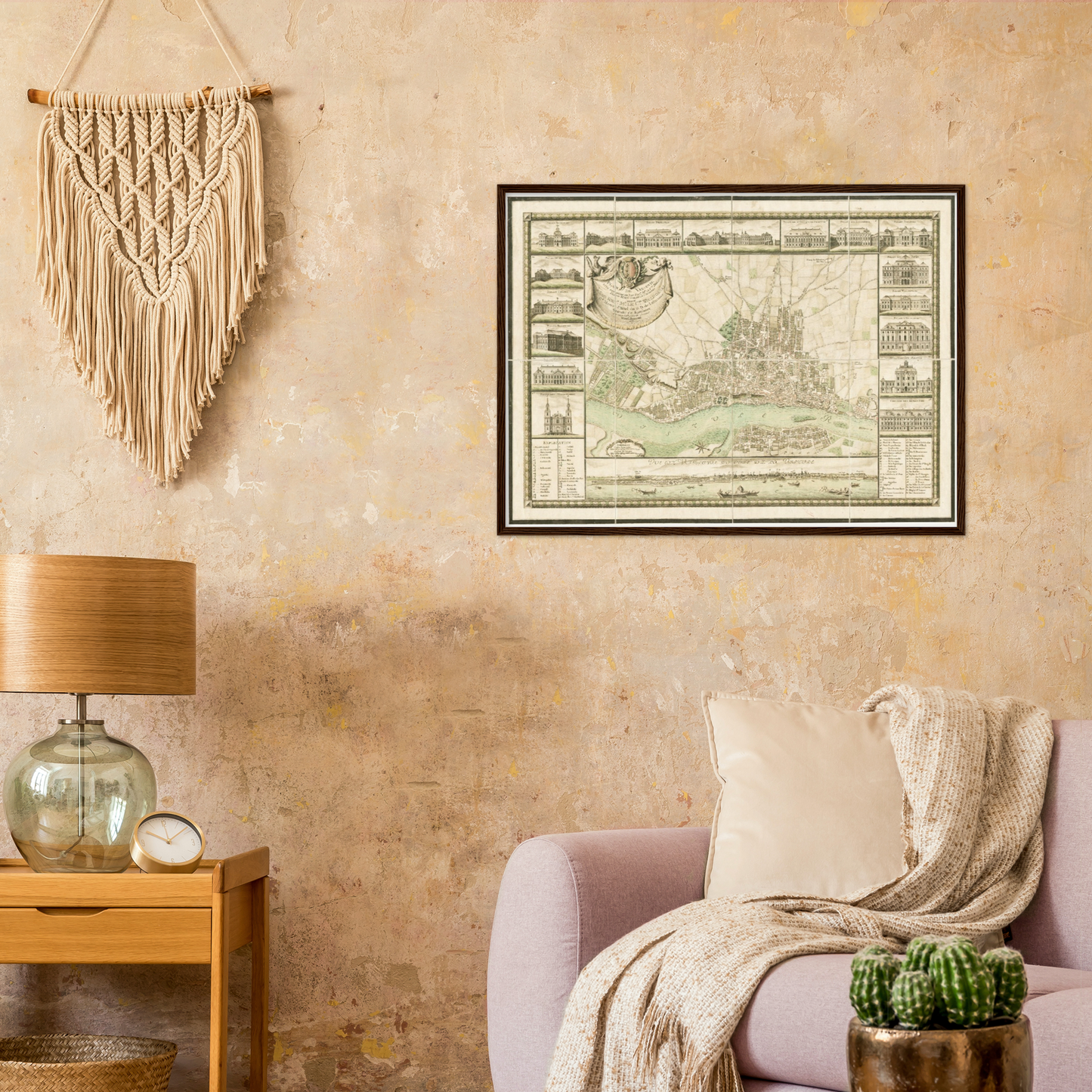 Historical city map  Test product horizontal 3 sizes