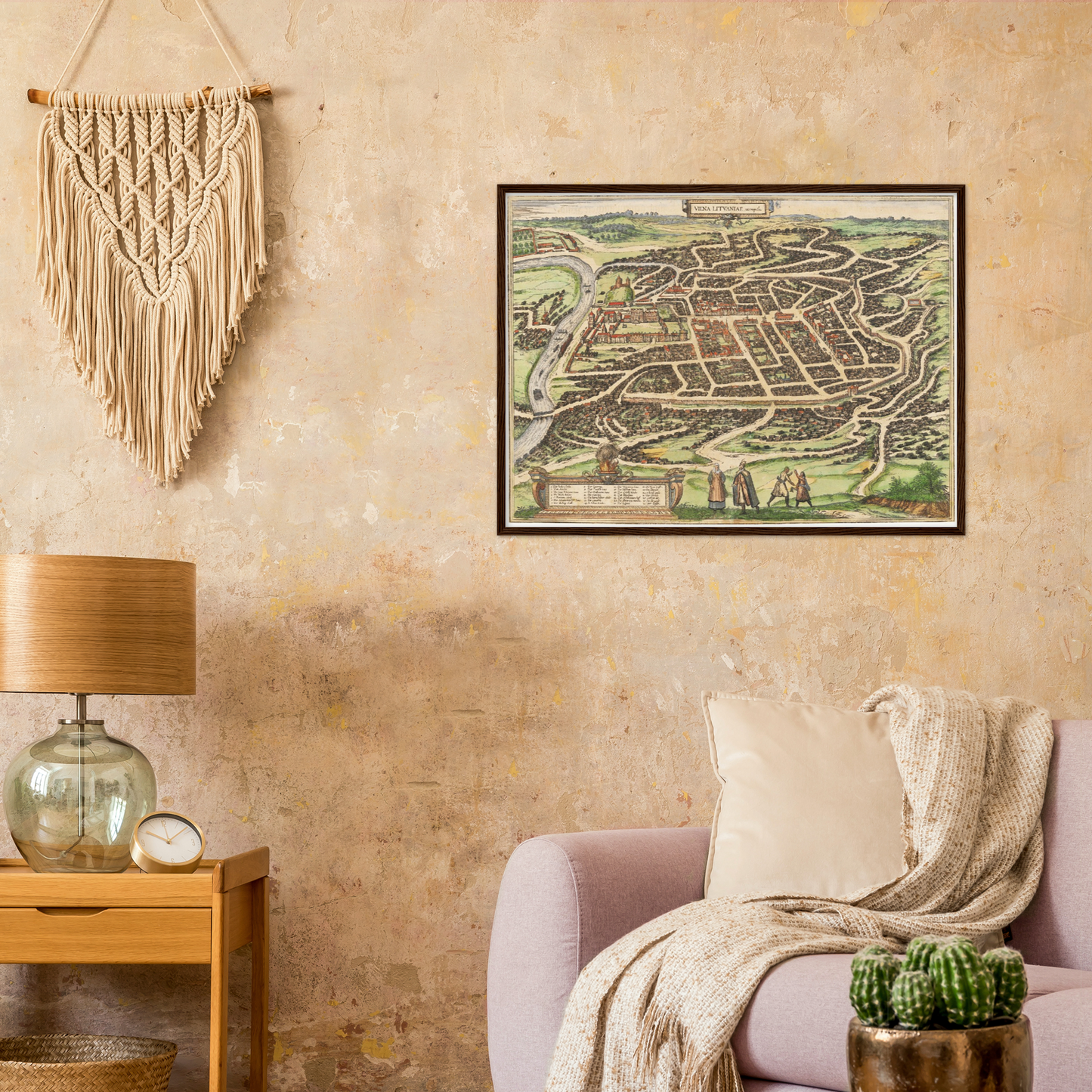 Historical city map  Test product horizontal 3 sizes