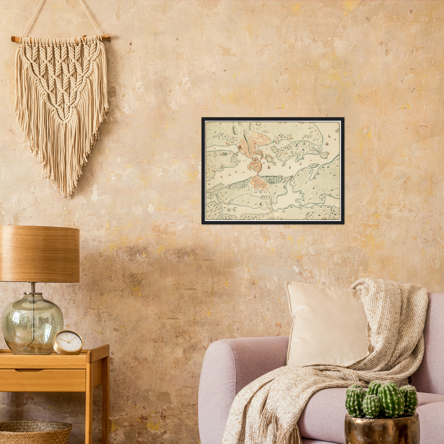 Historical city map  Test product horizontal 3 sizes