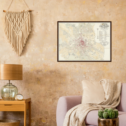 Historical city map  Test product horizontal 3 sizes