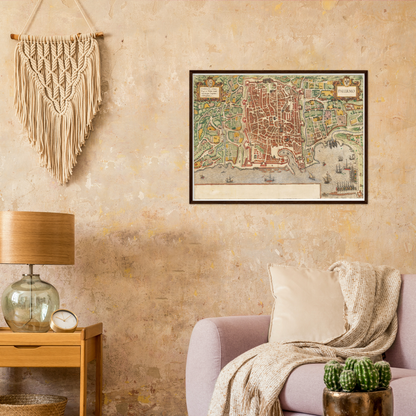 Historischer Stadtplan Palermo um 1592