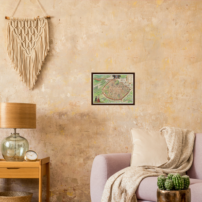 Historical city map  Test product horizontal 3 sizes