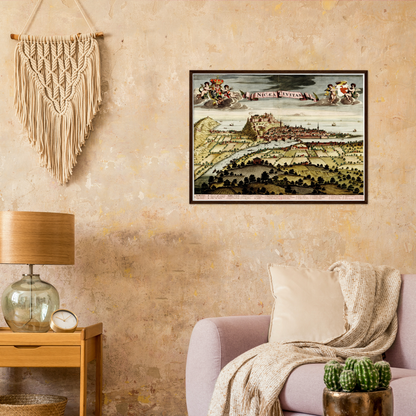 Historischer Stadtansicht Nizza um 1700