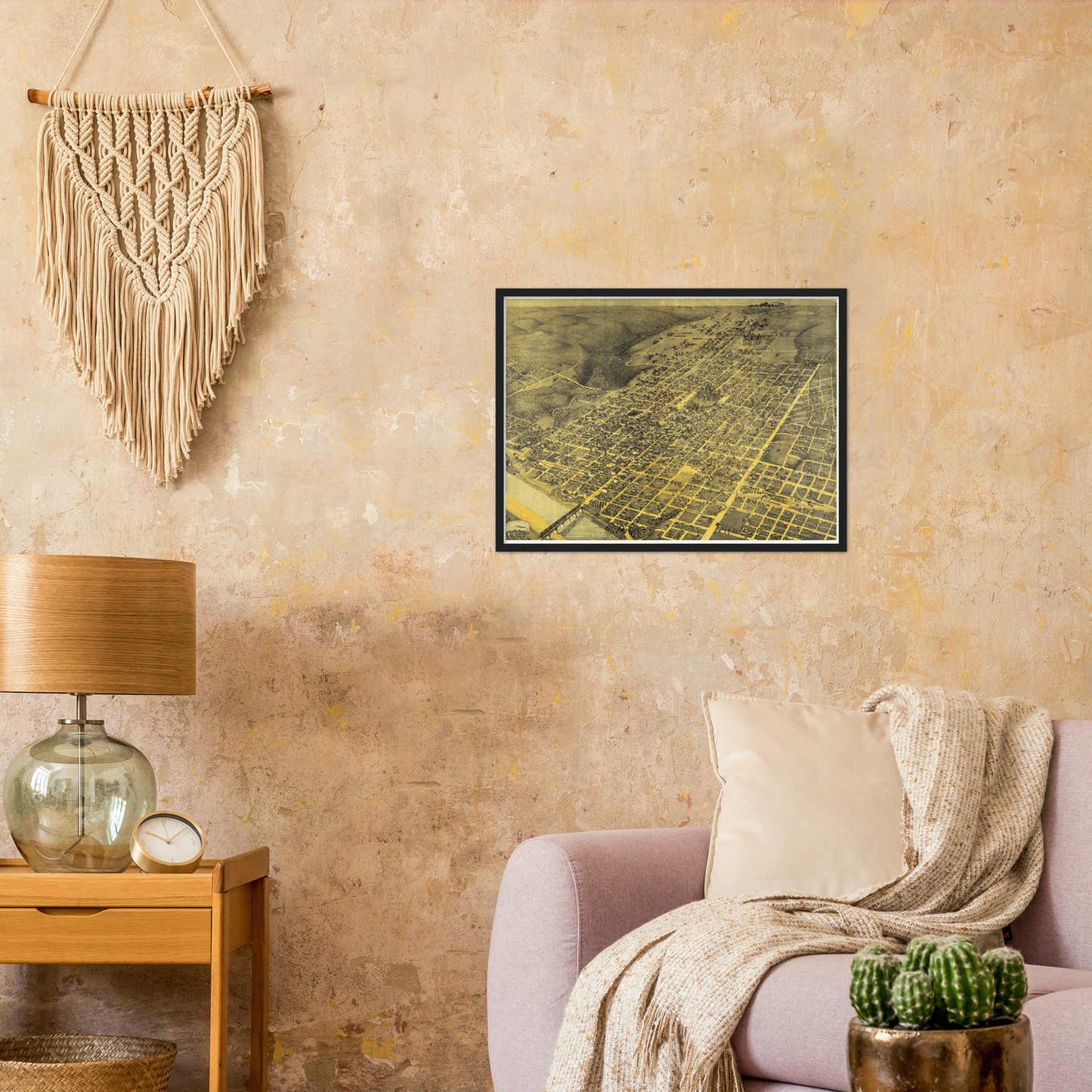 Historical city map  Test product horizontal 3 sizes