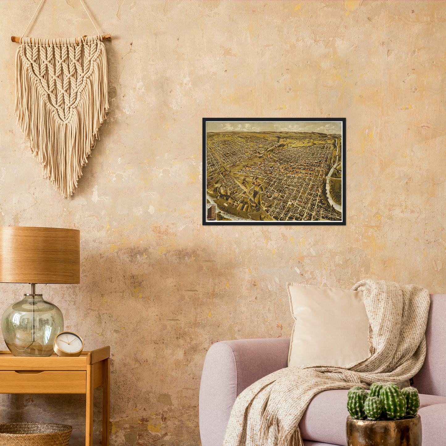 Historical city map  Test product horizontal 3 sizes