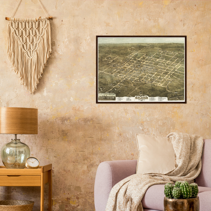 Historical city map  Test product horizontal 3 sizes