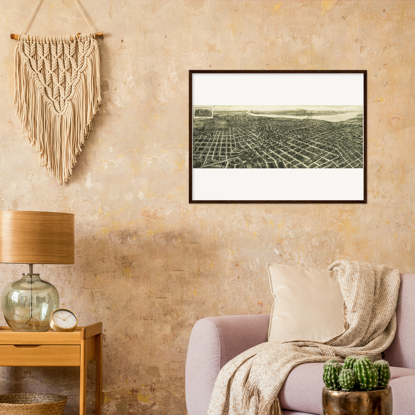 Historical city map  Test product horizontal 3 sizes