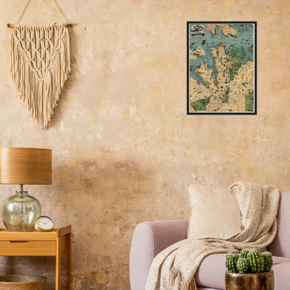 Historical city map  Test product horizontal 3 sizes