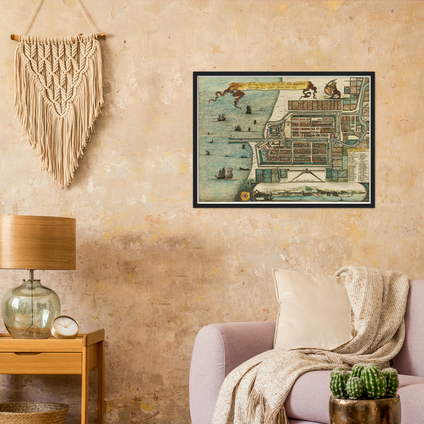 Historical city map  Test product horizontal 3 sizes