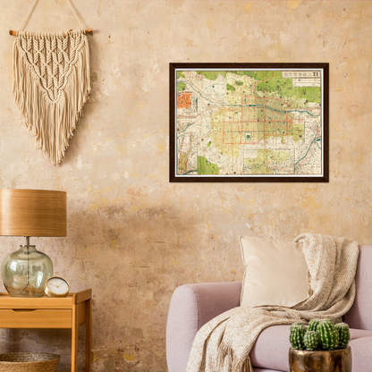 Historical city map  Test product horizontal 3 sizes