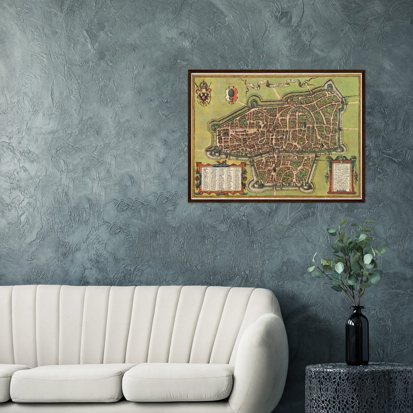 Historical city map  Test product horizontal 3 sizes