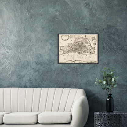 Historischer Stadtplan Mainz um 1670