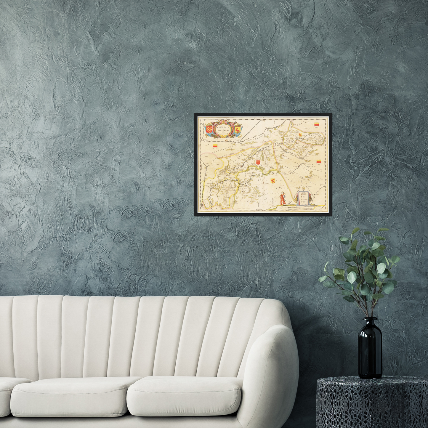 Historical city map  Test product horizontal 3 sizes