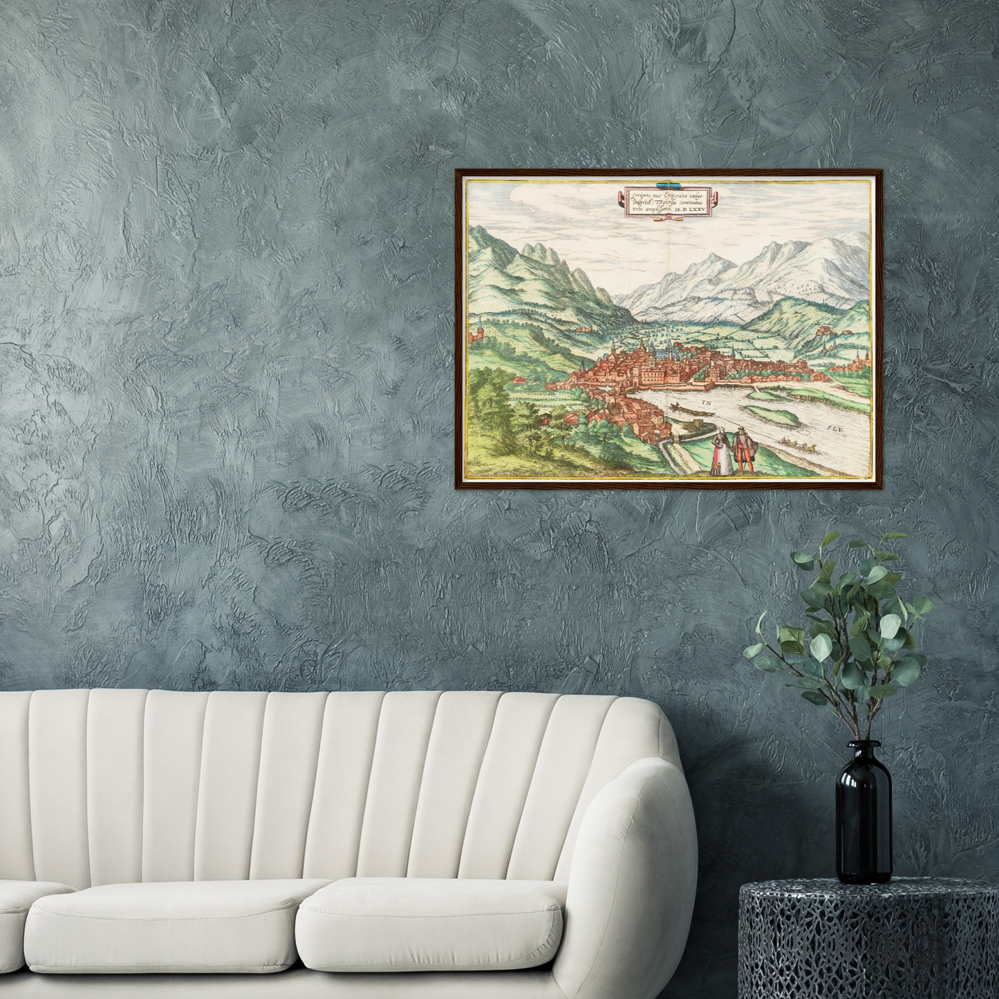 Historical city map  Test product horizontal 3 sizes