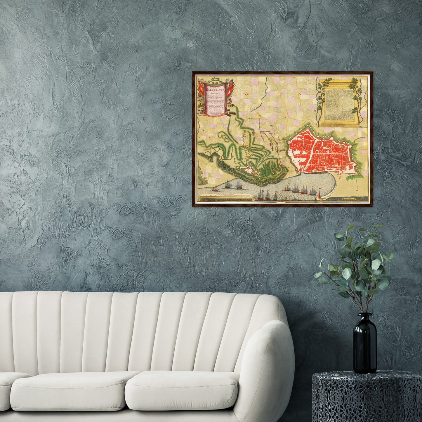 Historical city map  Test product horizontal 3 sizes