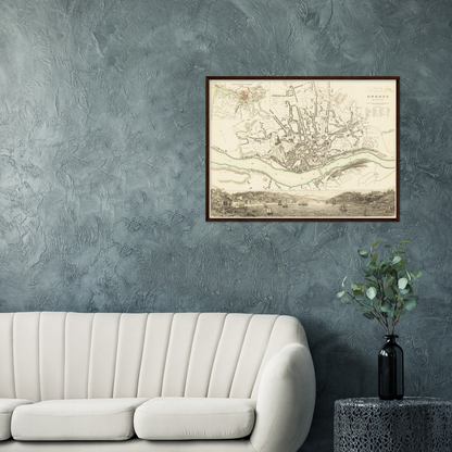 Historical city map  Test product horizontal 3 sizes