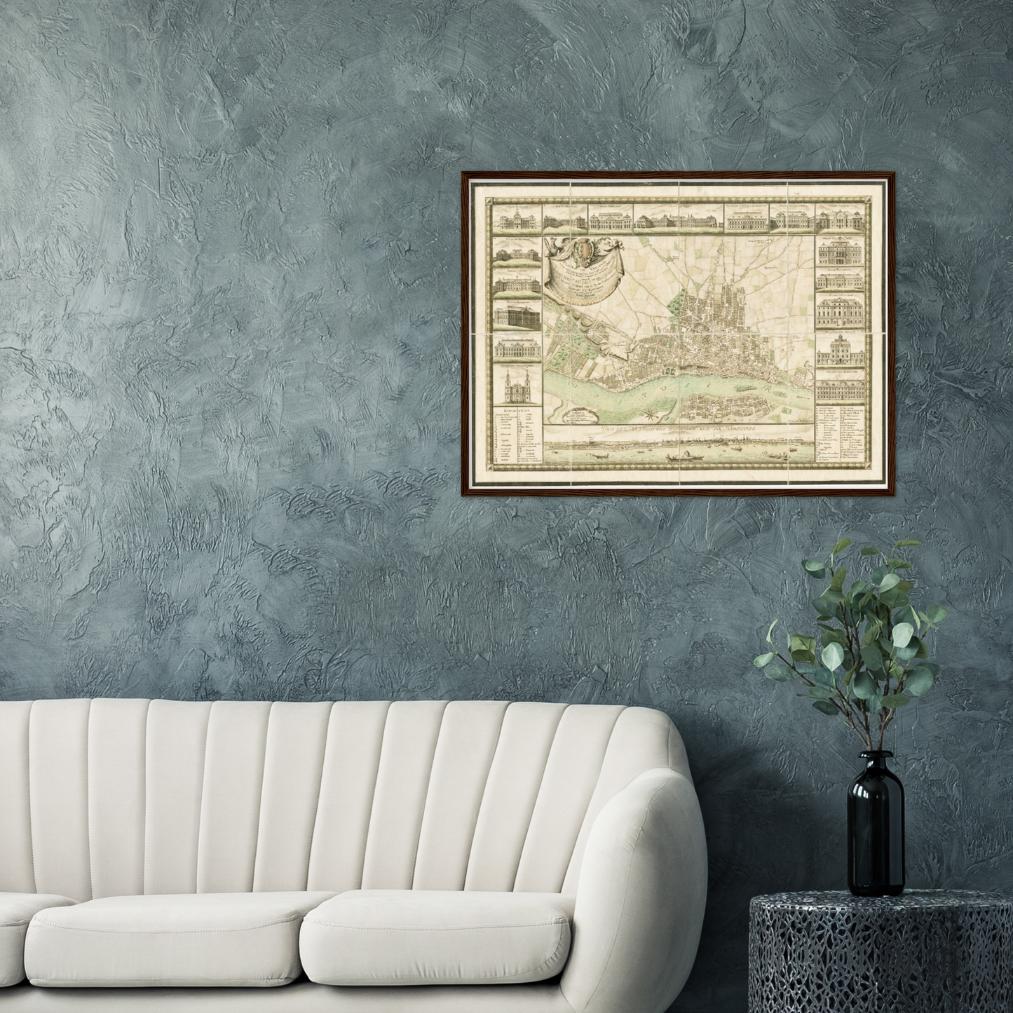 Historical city map  Test product horizontal 3 sizes