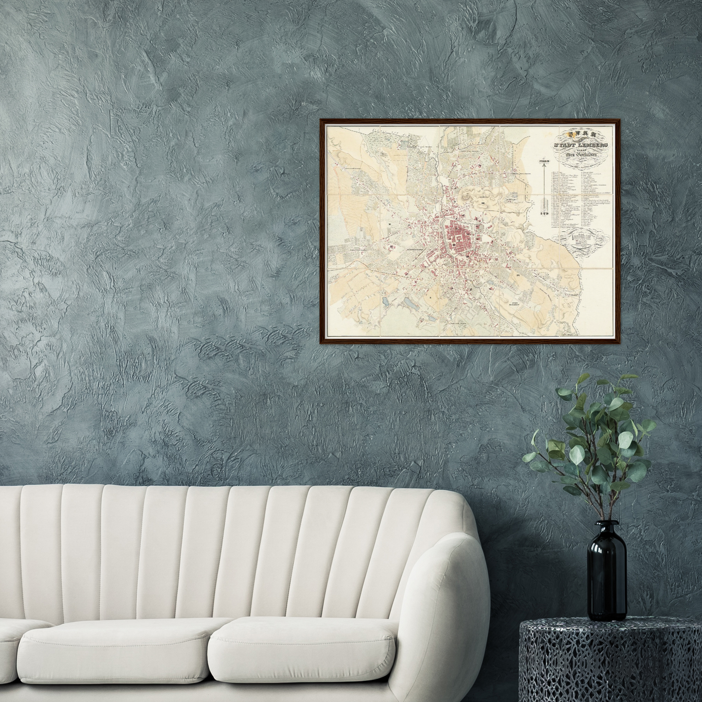 Historical city map  Test product horizontal 3 sizes