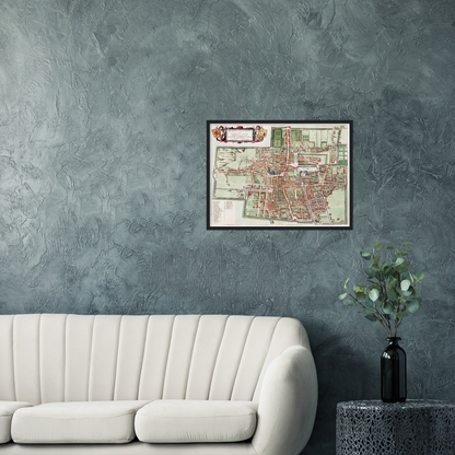 Historical city map  Test product horizontal 3 sizes