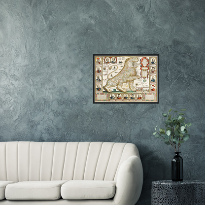 Historical city map  Test product horizontal 3 sizes