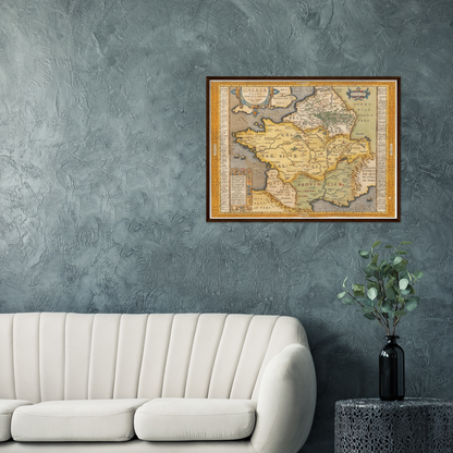 Historische Landkarte Historisches Gallien um 1609