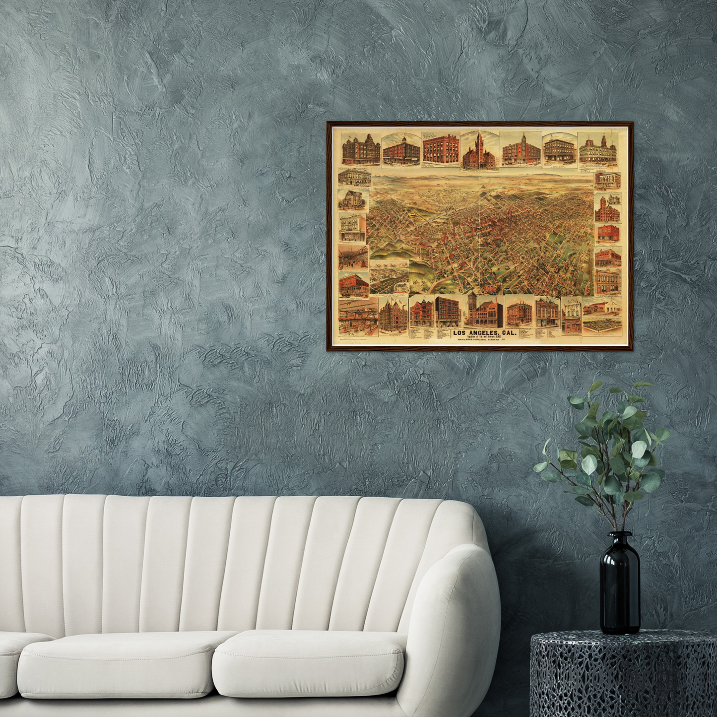 Historical city map  Test product horizontal 3 sizes