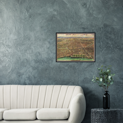 Historical city map  Test product horizontal 3 sizes