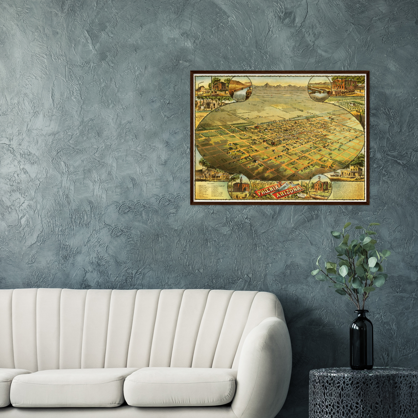 Historical city map  Test product horizontal 3 sizes