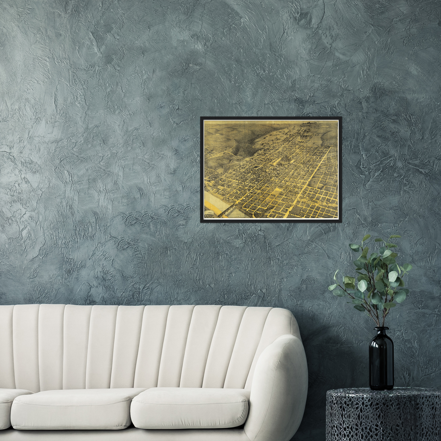 Historical city map  Test product horizontal 3 sizes