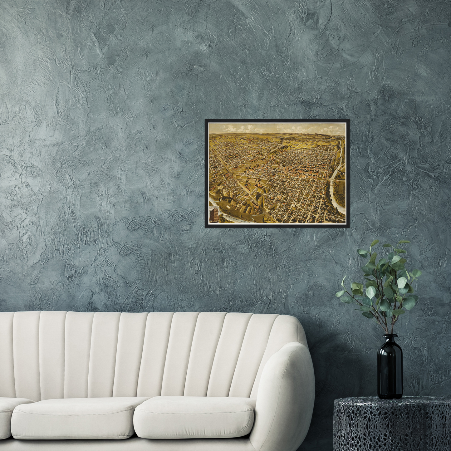 Historical city map  Test product horizontal 3 sizes