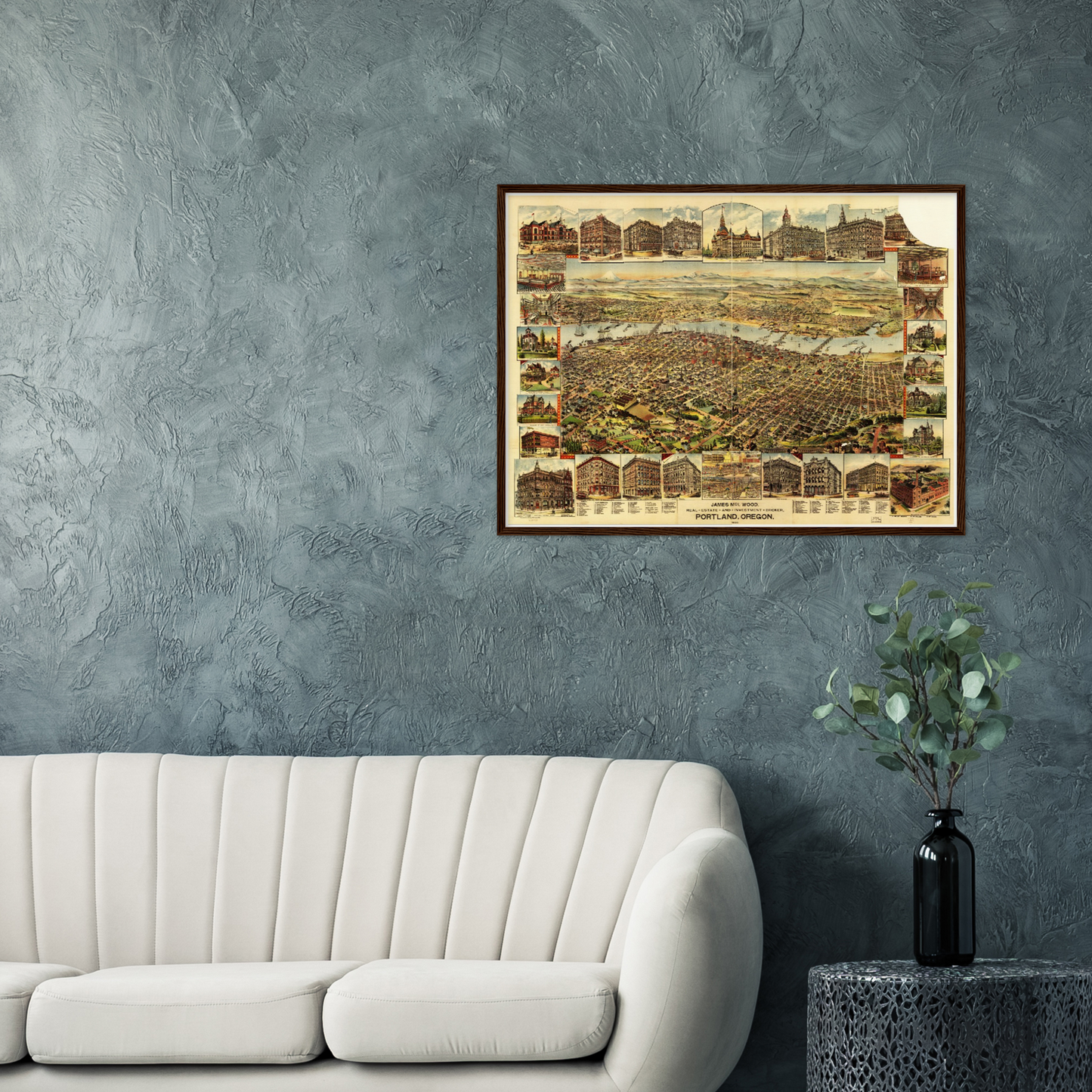 Historical city map  Test product horizontal 3 sizes