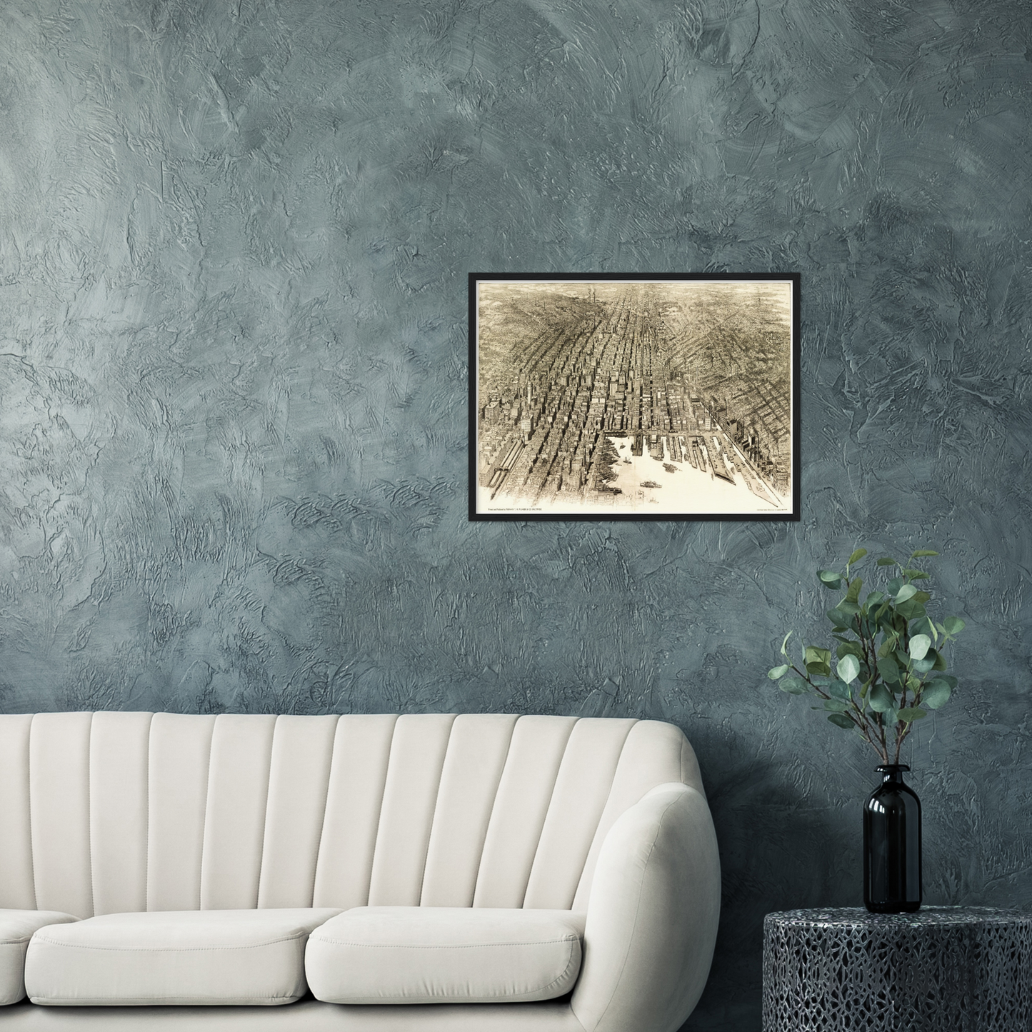 Historical city map  Test product horizontal 3 sizes