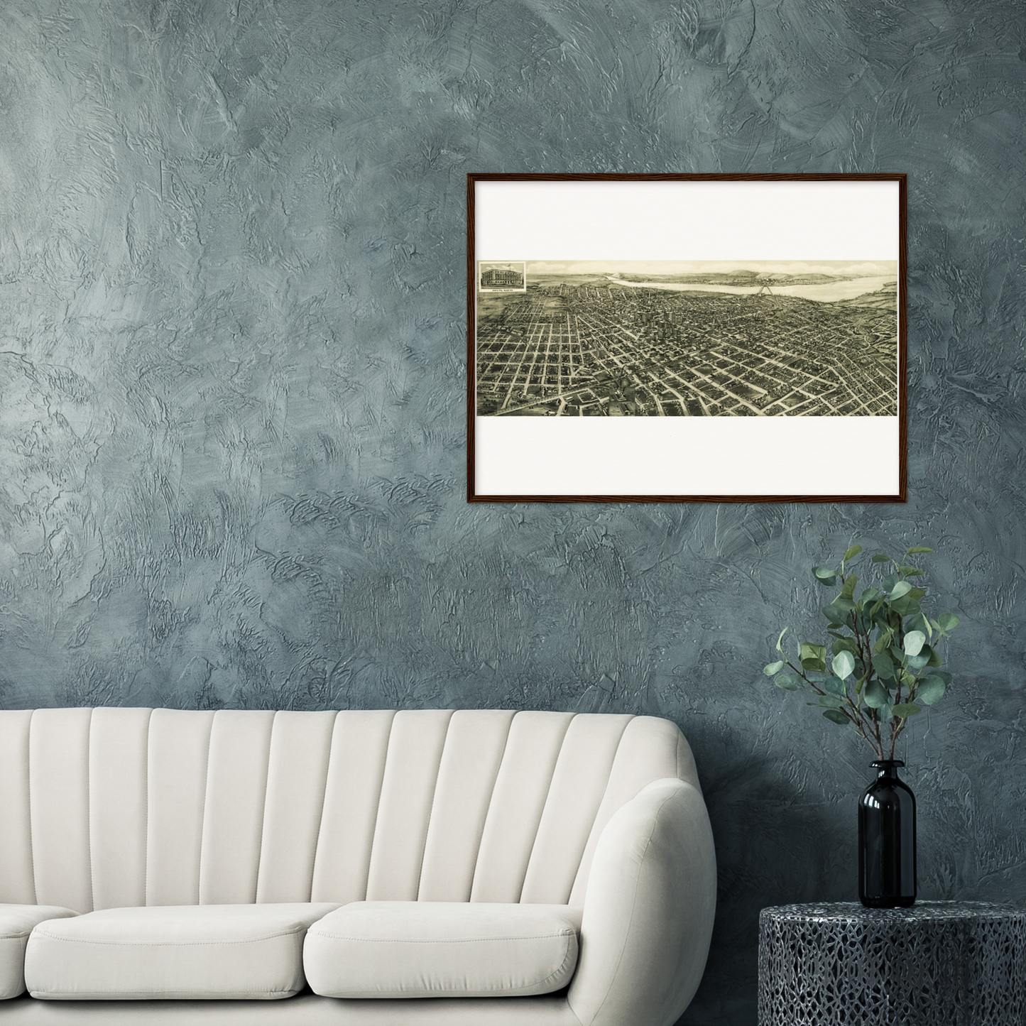 Historical city map  Test product horizontal 3 sizes