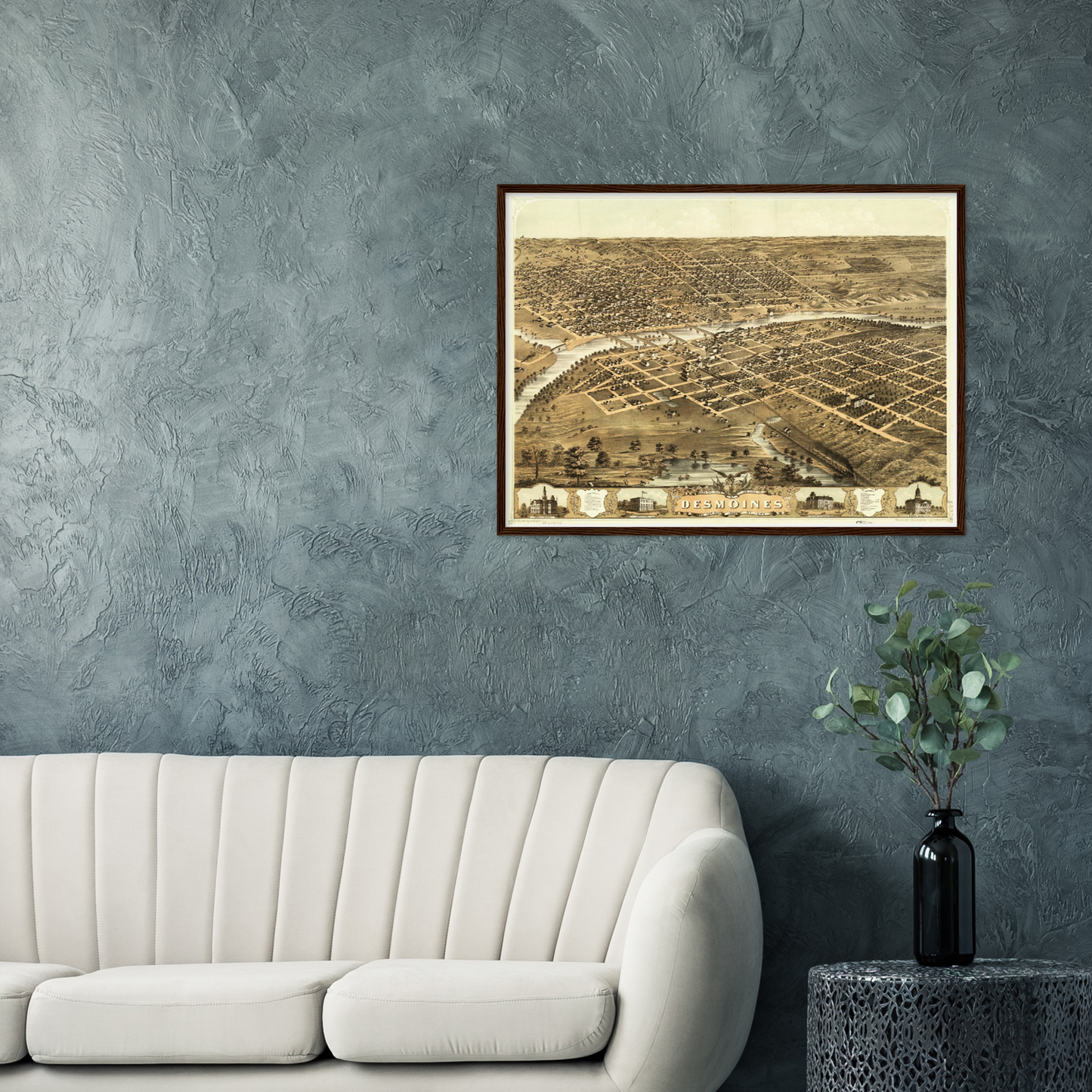 Historical city map  Test product horizontal 3 sizes