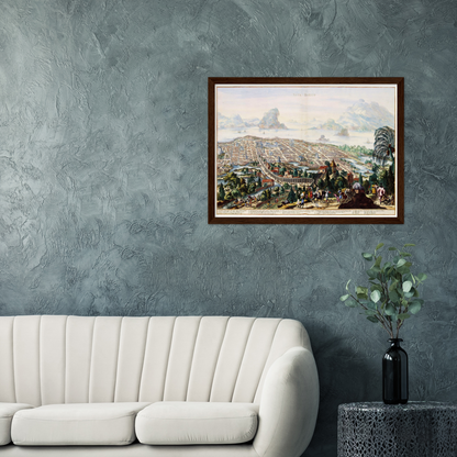 Historical city map  Test product horizontal 3 sizes