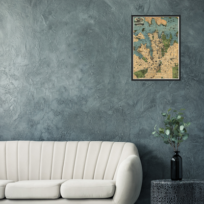 Historical city map  Test product horizontal 3 sizes