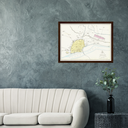 Historical city map  Test product horizontal 3 sizes