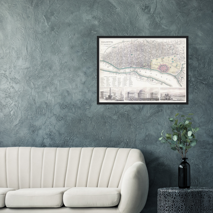 Historical city map  Test product horizontal 3 sizes