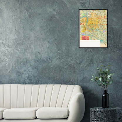 Historical city map  Test product horizontal 3 sizes